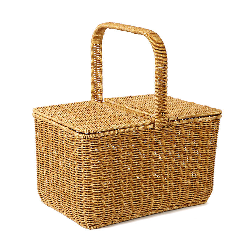 Damen geflochtener Picknickkorb Karnz