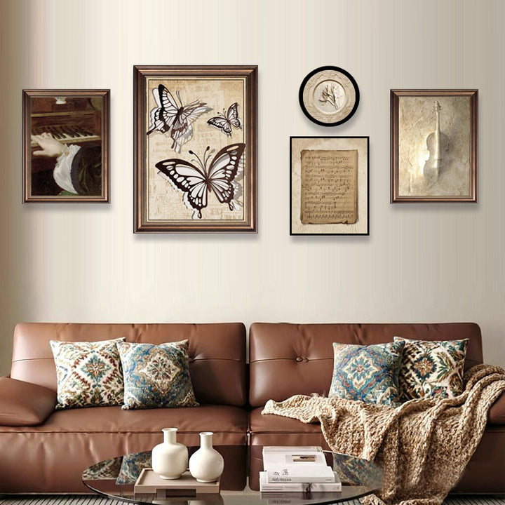 Elegante Schmetterling-Themen Wanddekoration Set