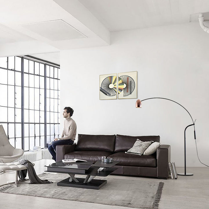 Moderne Gebogene Bogen Stehlampe