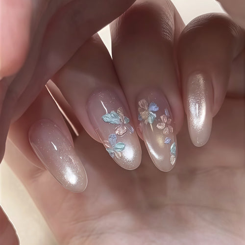 Elegantes dekoratives Press-On-Nagelkunst-Set