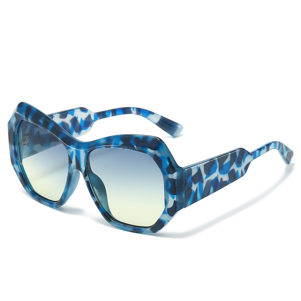 Statement Sechseckige Rahmen Sonnenbrille Karnz