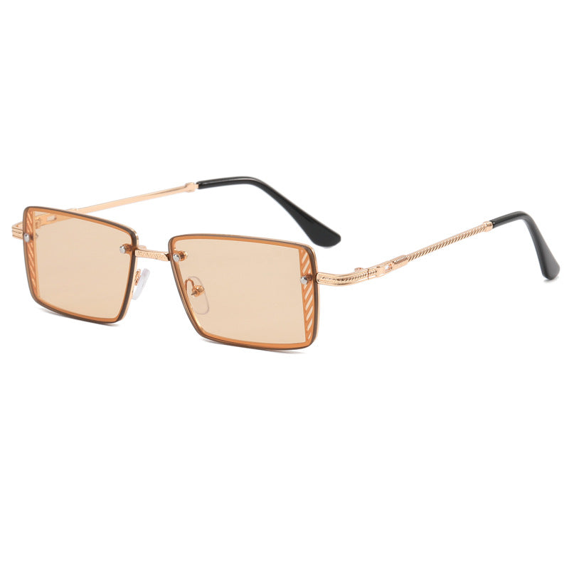 Damen Elegante quadratische Sonnenbrille mit raffinierten Rahmenakzenten Karnz