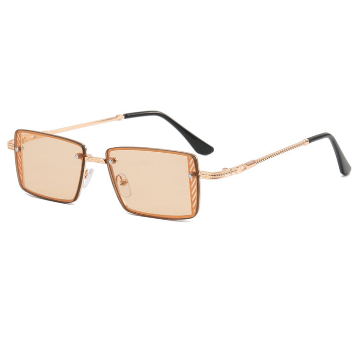 Damen Elegante quadratische Sonnenbrille mit raffinierten Rahmenakzenten Karnz