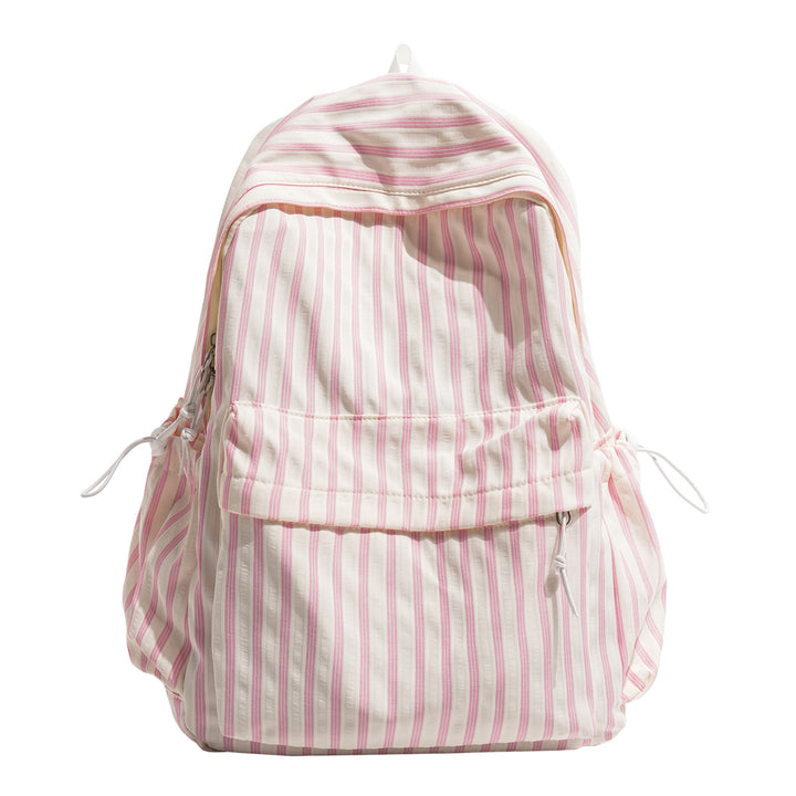 Chic Gestreifter Canvas Rucksack Karnz