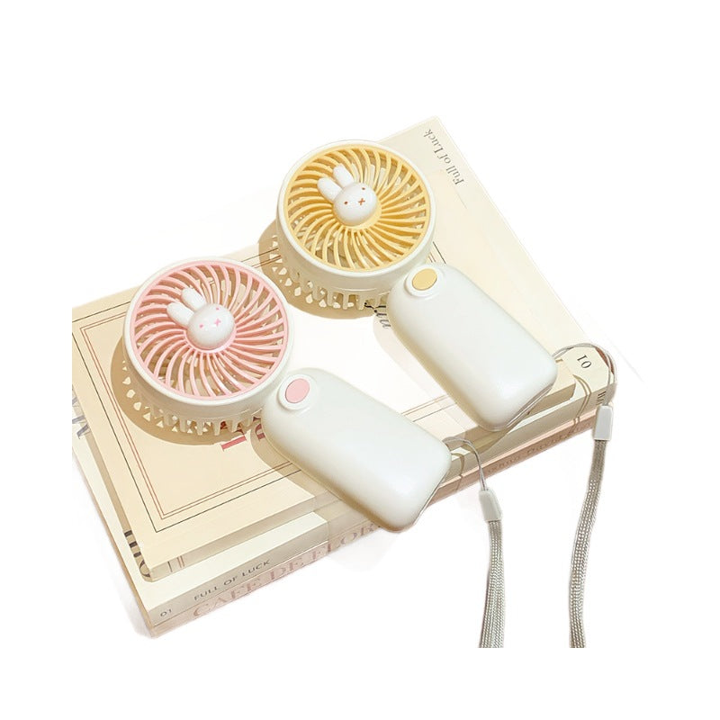 Tragbarer Mini Ventilator mit Niedlichem Hasenmotiv Karnz