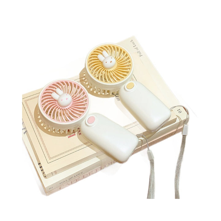 Tragbarer Mini Ventilator mit Niedlichem Hasenmotiv Karnz