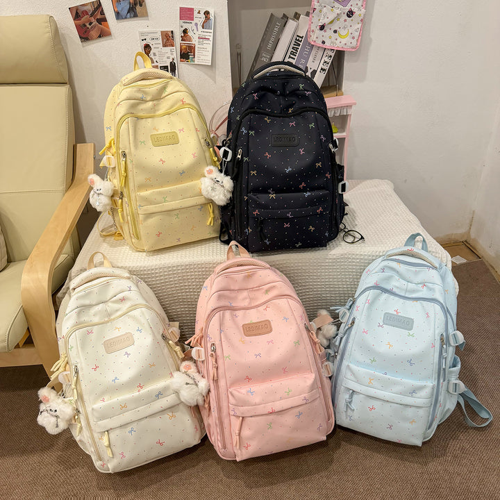 Stylischer Schulrucksack mit lustigen gemusterten Akzenten Karnz