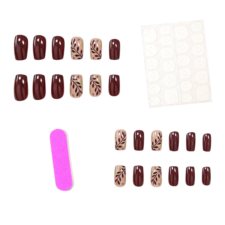 Künstlerische Herbst-inspirierte Nagelkunst Karnz