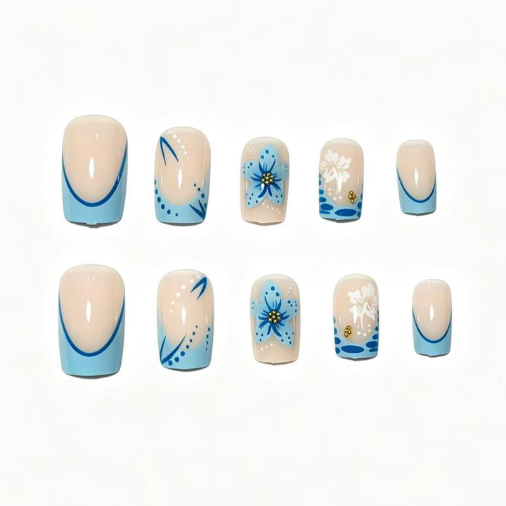 Artisan Floral Acryl Press-On Nagelset Karnz