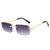 Damen futuristische Sonnenbrille mit innovativem Gestell und witterungsbeständigen Gläsern Karnz