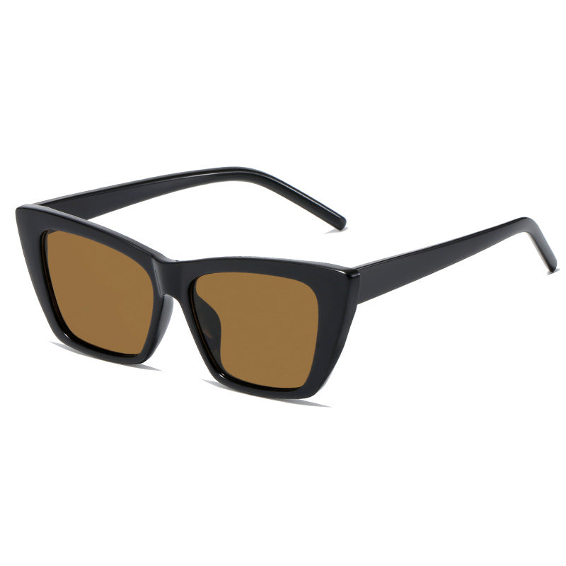 Damen trendige oversized Sonnenbrille mit innovativem transparentem Rahmen Karnz