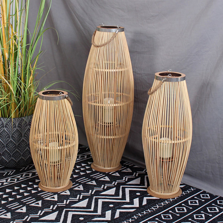 Elegante Rattan-Laterne Karnz