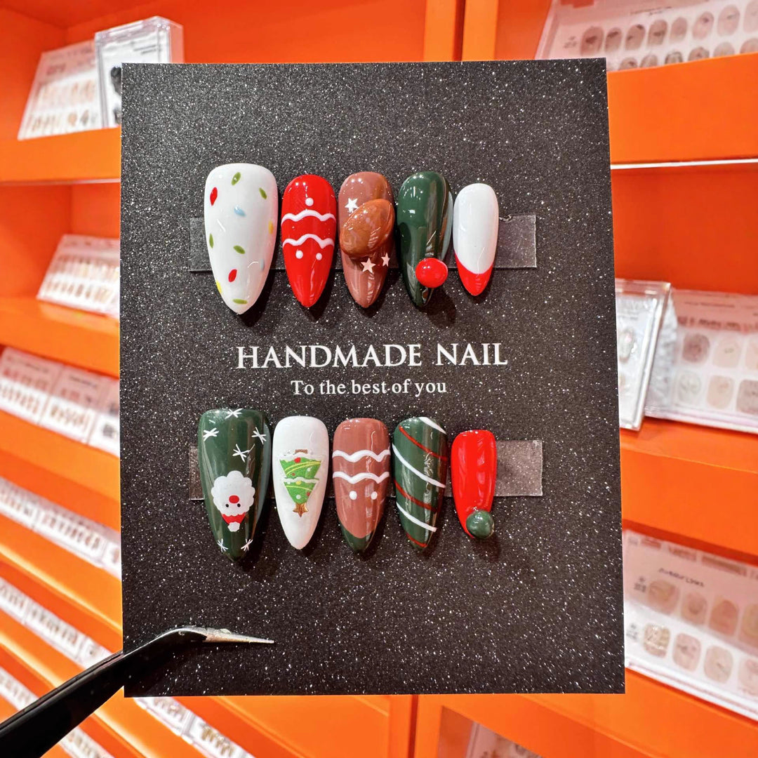 Künstlerisches Urlaubsthema Press-On Nagelkunst Set