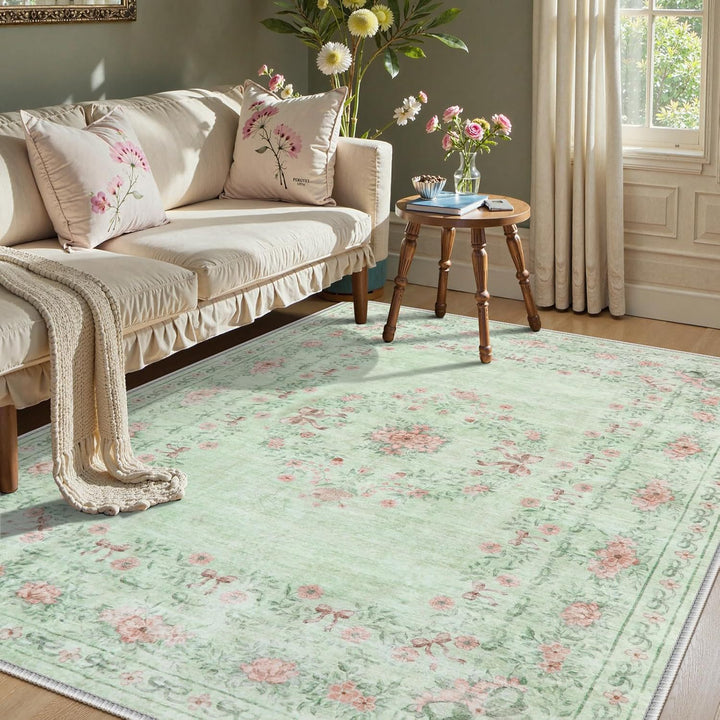 Vintage Floral Pattern Teppich