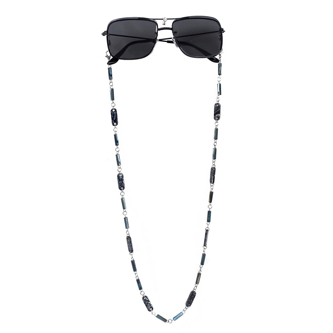 Elegante Edelstein Brille Kette Karnz