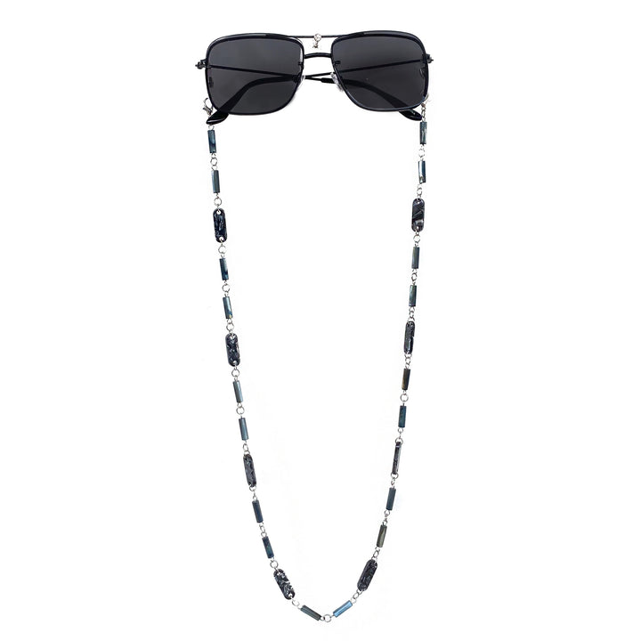 Elegante Edelstein Brille Kette Karnz