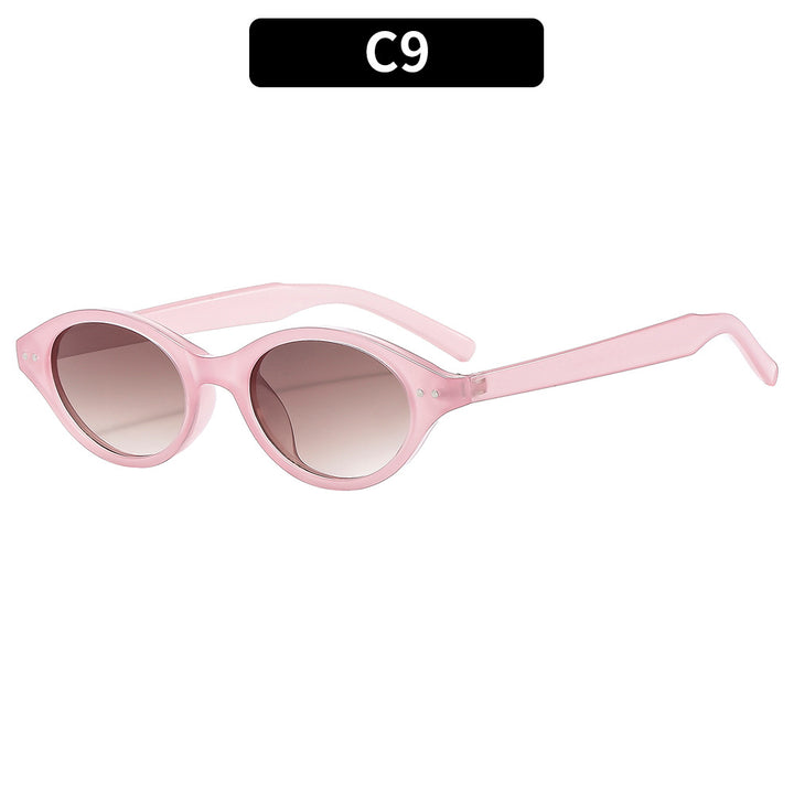 Vintage ovale Sonnenbrille
