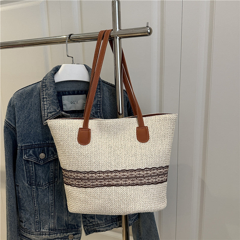 Umweltfreundliche handgewebte Strandtasche Karnz