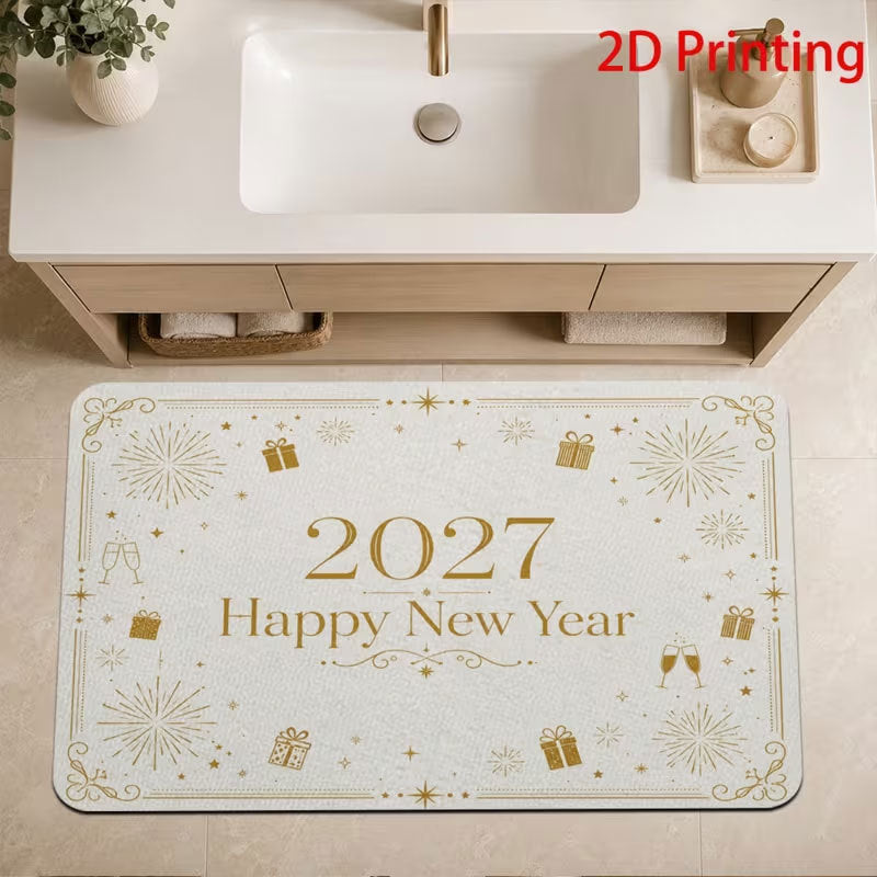 Neujahrsfeier Willkommenmatte Karnz
