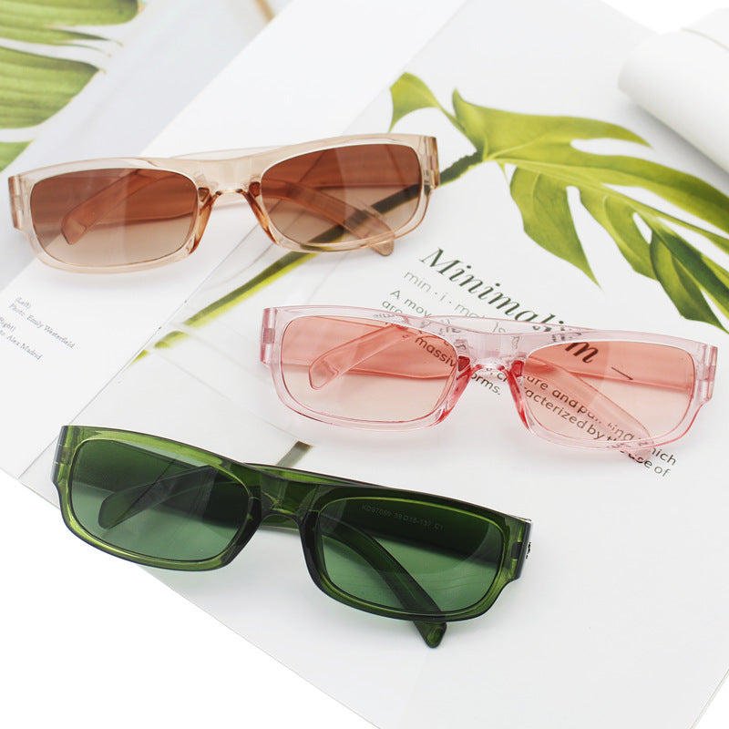 Damen modische Sonnenbrille im stylischen Rechteckdesign Karnz