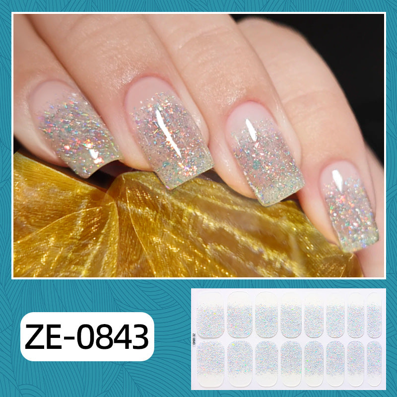 Glitzer Ombre Nagel Wraps
