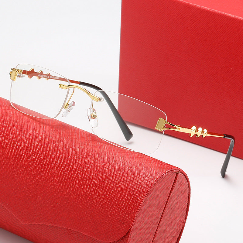 Damen modische Retro-Sonnenbrille mit luxuriösem Metallrahmen und polarisierenden Gläsern Karnz