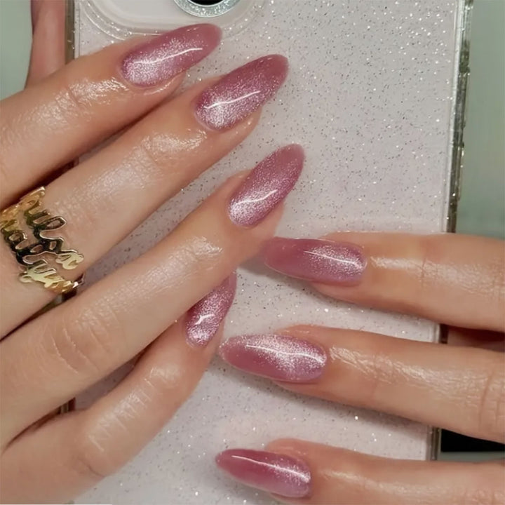 Glänzende Stiletto Press-On Nagelkollektion