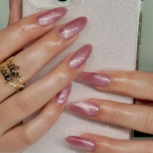 Glänzende Stiletto Press-On Nagelkollektion