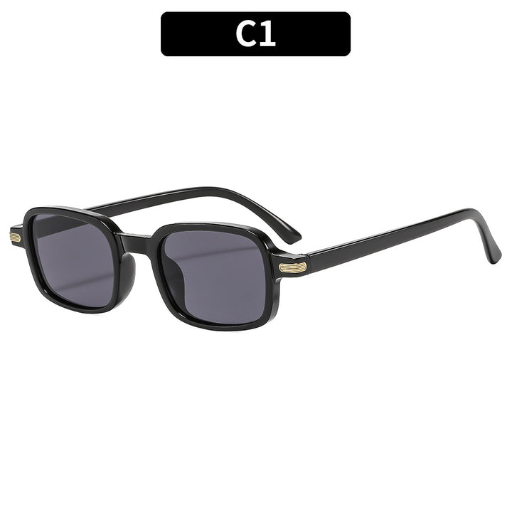 Retro-inspirierte quadratische Sonnenbrille Vintage-Look