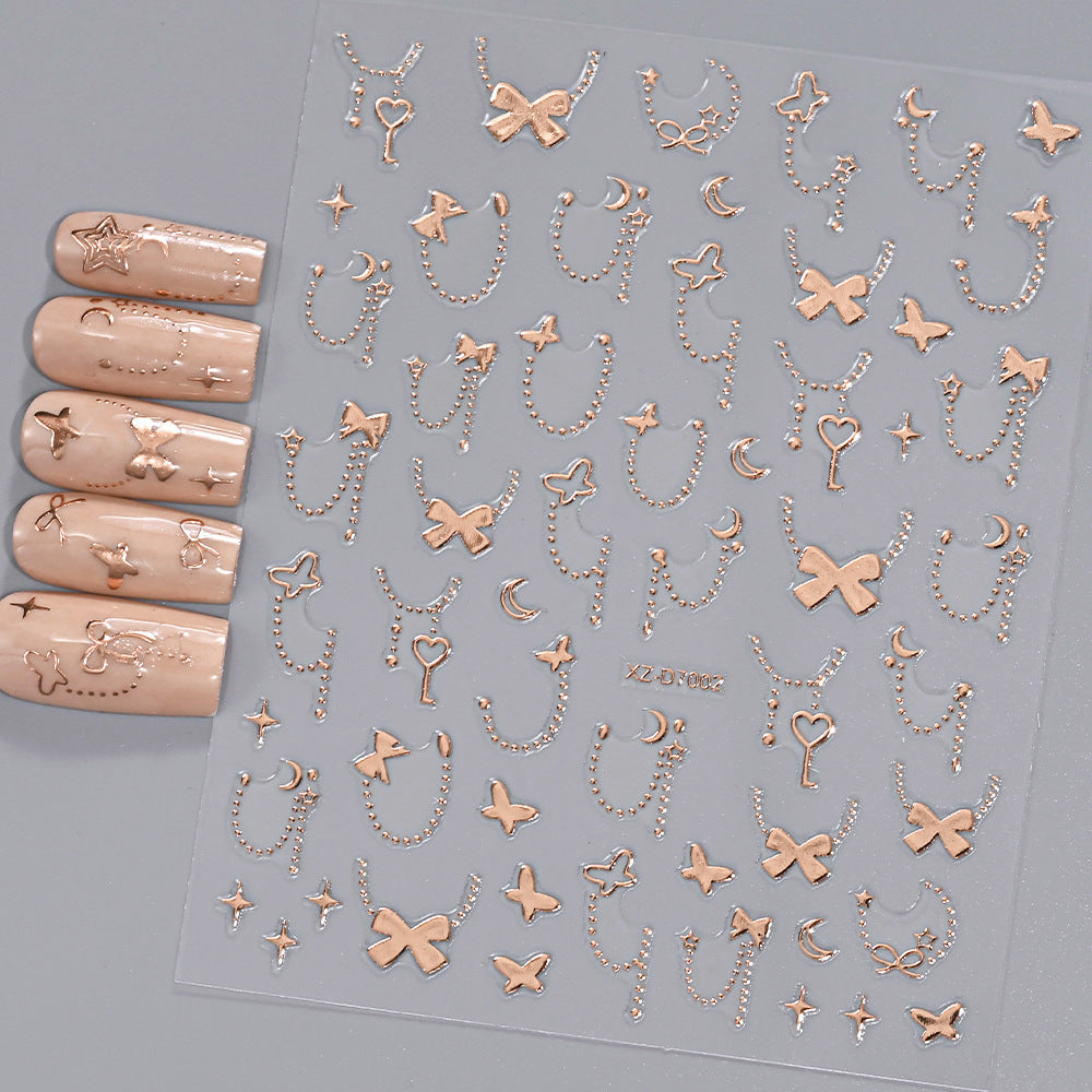 Floral Decorative Nail Art Aufkleber