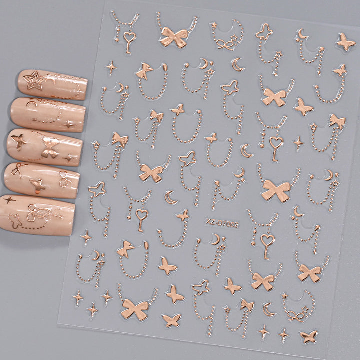 Floral Decorative Nail Art Aufkleber