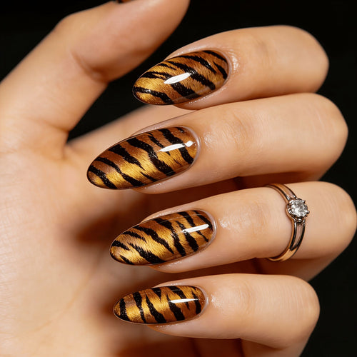 Wildtierdruck Acryl Nagelkunst Verbesserungen Karnz