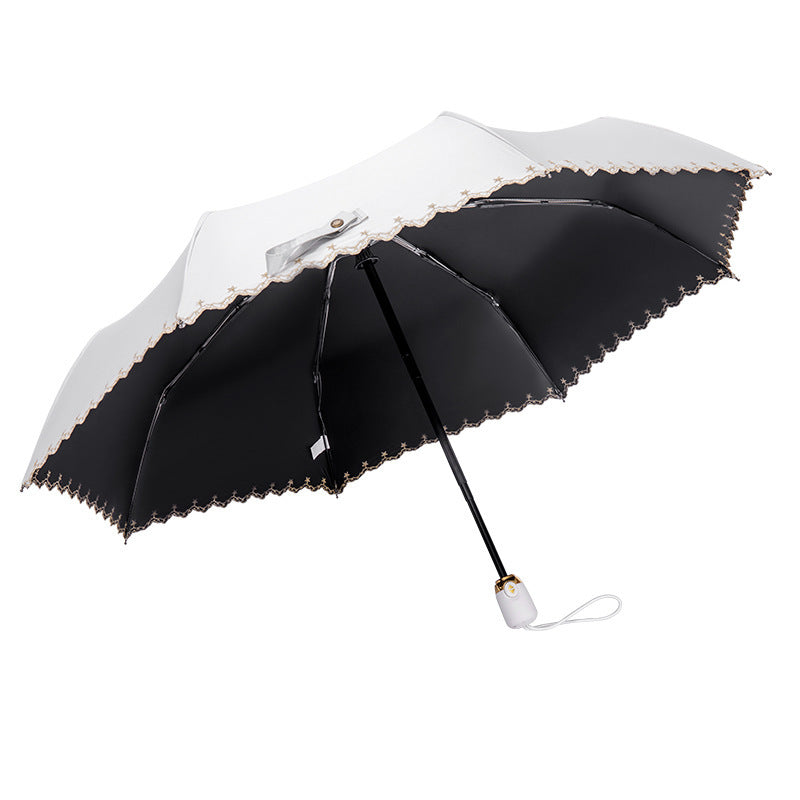 Damen eleganter Kunstfellschirm Karnz