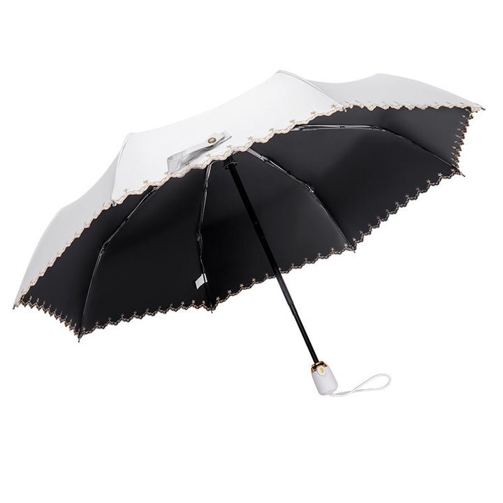 Damen eleganter Kunstfellschirm Karnz