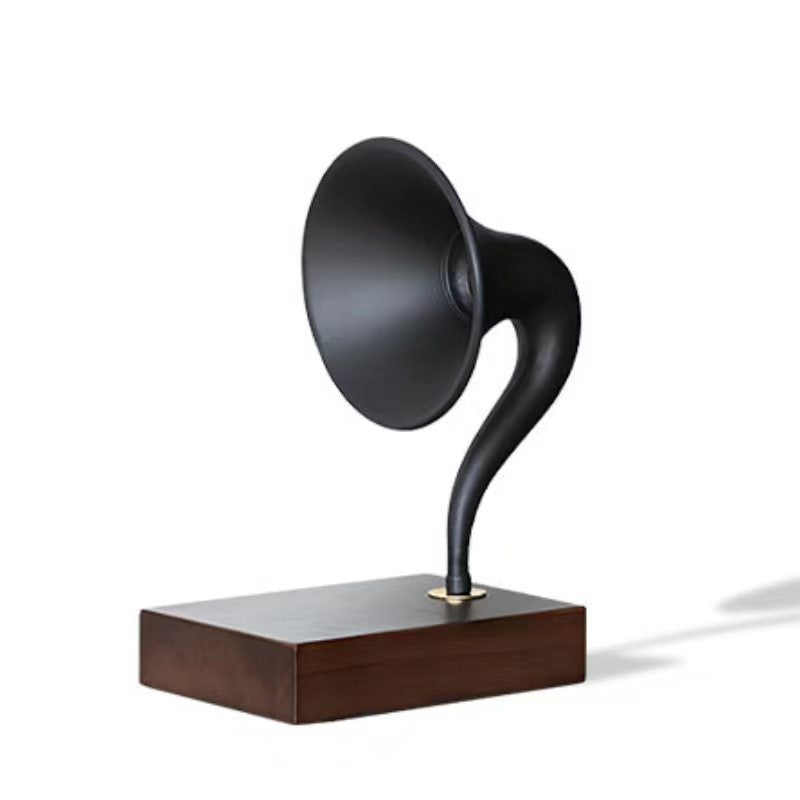 Vintage-inspirierende Grammophon-Dekorationsskulptur
