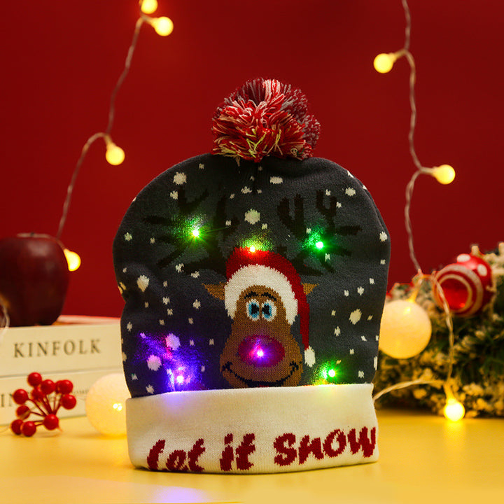 Lustige Weihnachtsmütze mit LED-Lichtern Karnz
