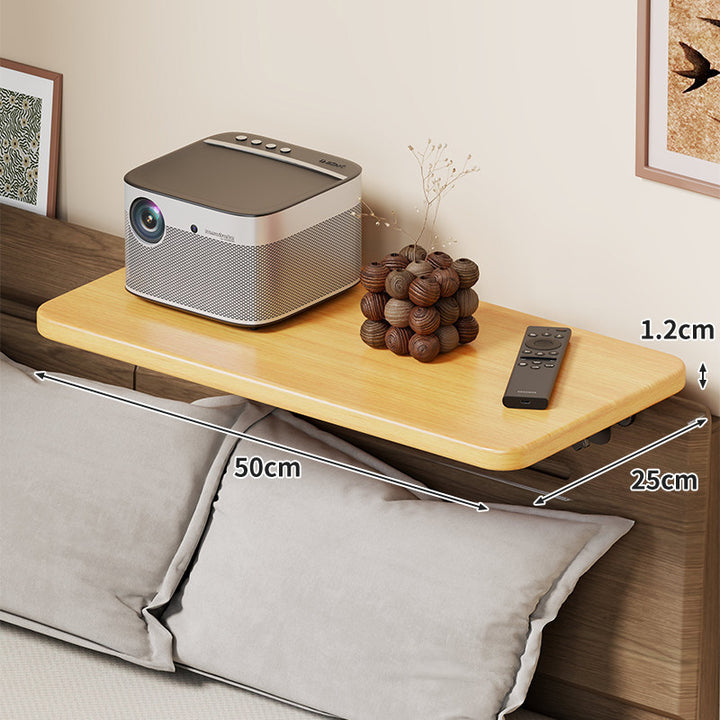 Slim Floating Kopfteil Nachttischregal mit ultra-dünnem Profil und abgerundeten Ecken