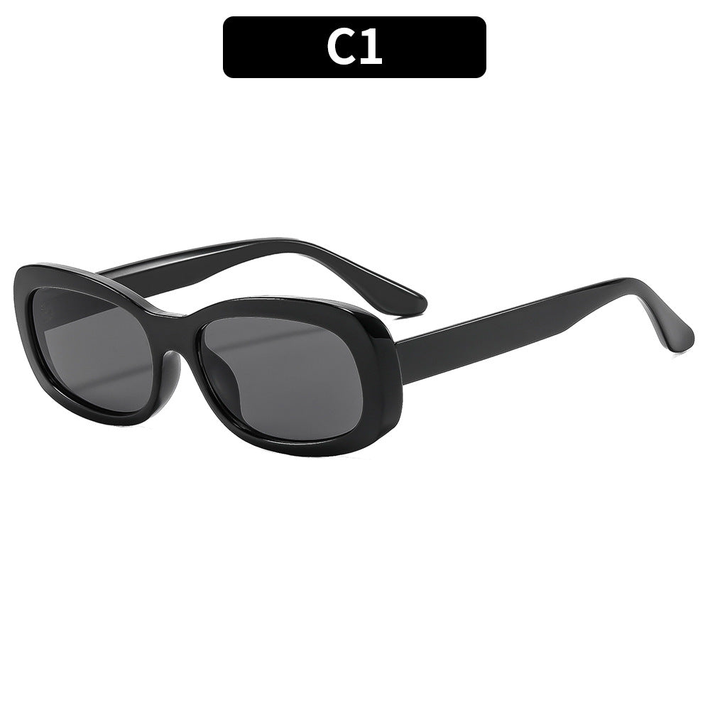 Vintage-inspirierte stilvolle rechteckige Sonnenbrille