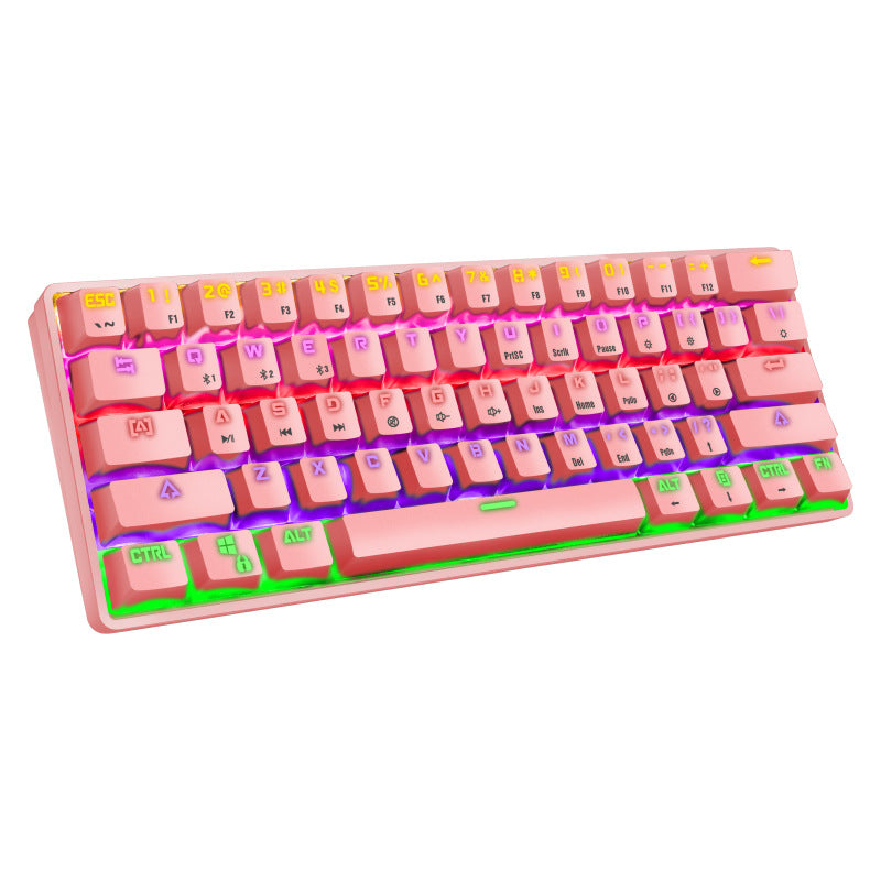 Kompakte mechanische Gaming-Tastatur mit hintergrundbeleuchteten Tasten Karnz