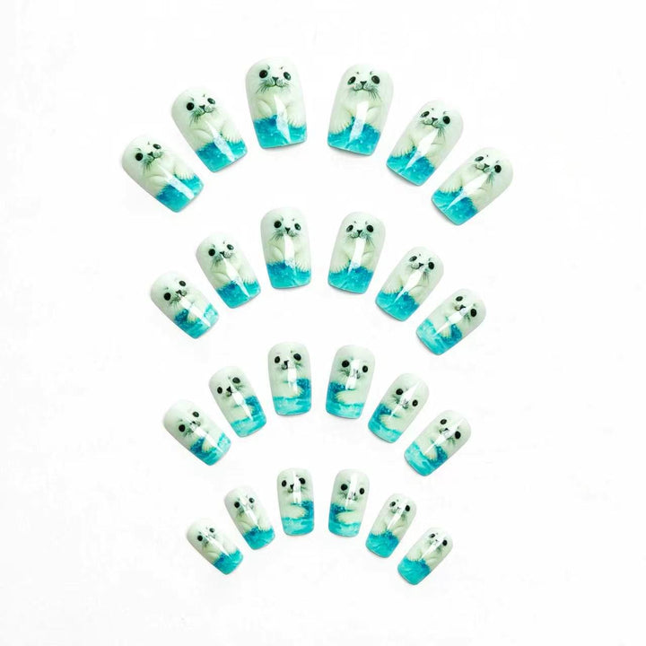 3D Seal-Themen-Nagelkunst Karnz