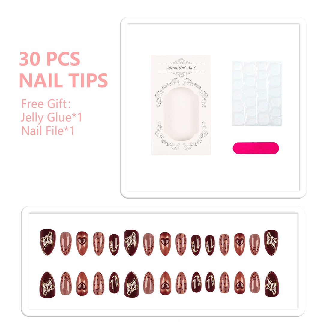 Dekoratives Elegantes Nagelkunst Set