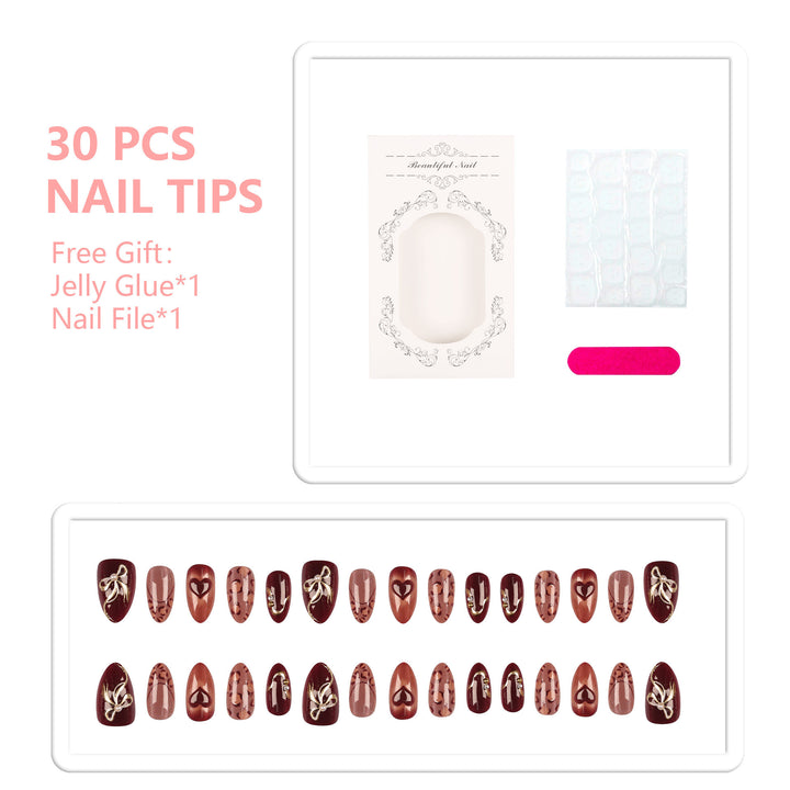 Dekoratives Elegantes Nagelkunst Set