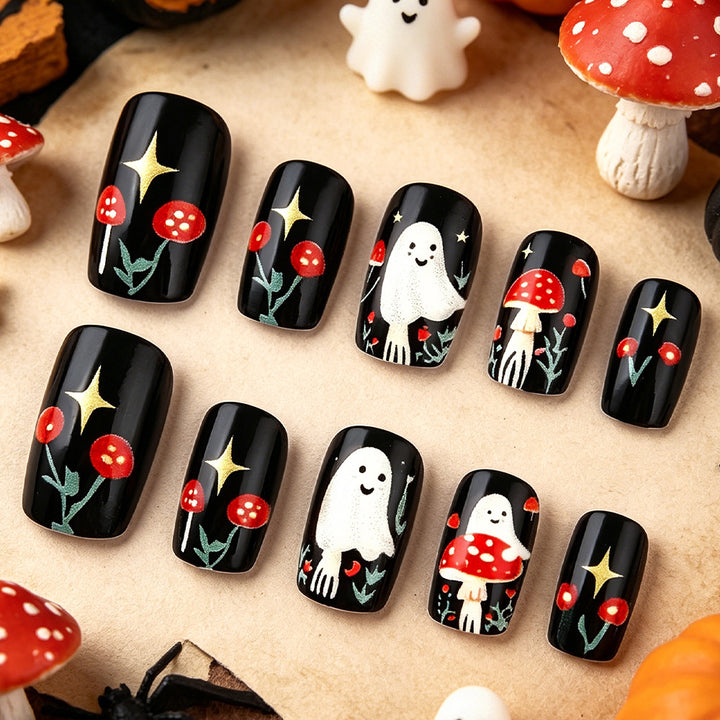 Verspieltes Halloween-Themen-Nagelkunst-Set Karnz