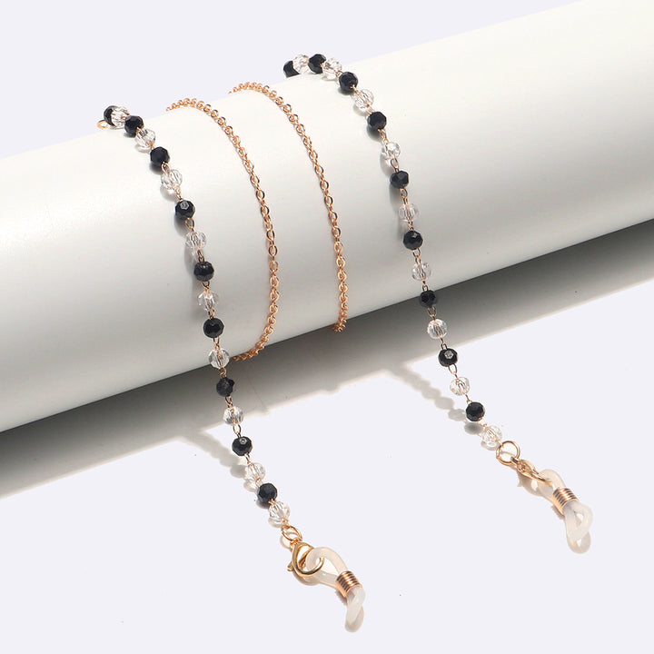 Elegante Perlen Brillen Kette Karnz