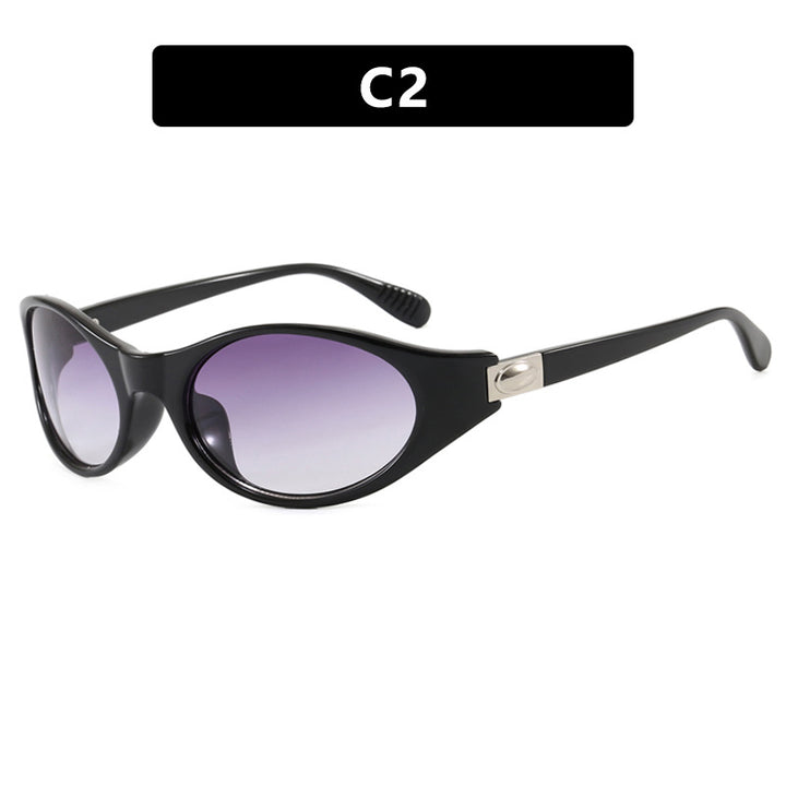 Damen stilvolle Sonnenbrille im eleganten Ovaldesign mit schützendem UV-Filter Karnz
