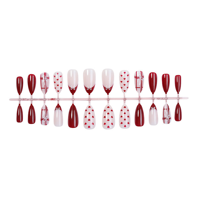 Herz-Themen Press-On Nagelset Karnz