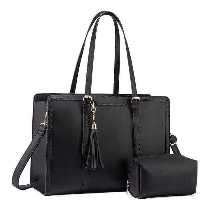 Elegante und Geräumige Handtasche mit Abnehmbarem Kosmetiktäschchen Karnz