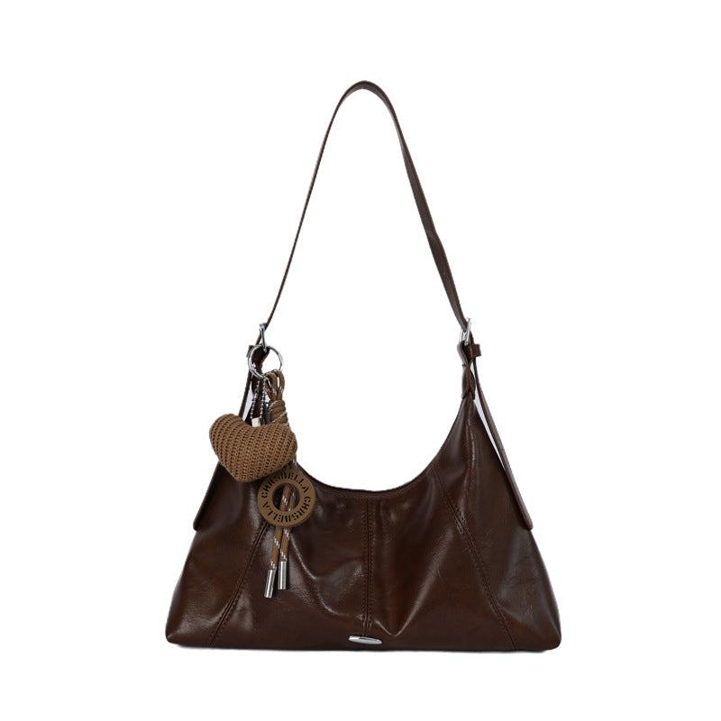Luxuriöse weiche Leder Schultertasche Karnz