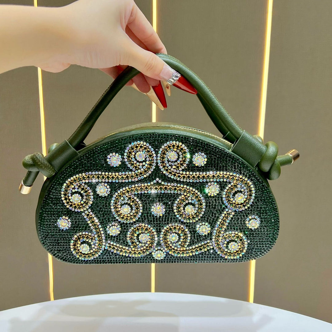 Strassverzierte Handtasche