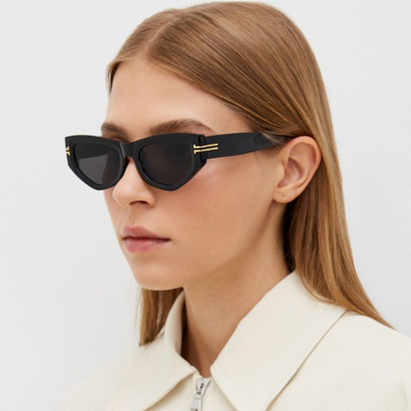 Damen trendige Cat-Eye Sonnenbrille Karnz